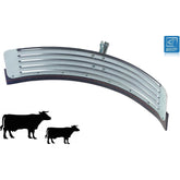 22" Curved Metal Back Rubber Floor Squeegee Head